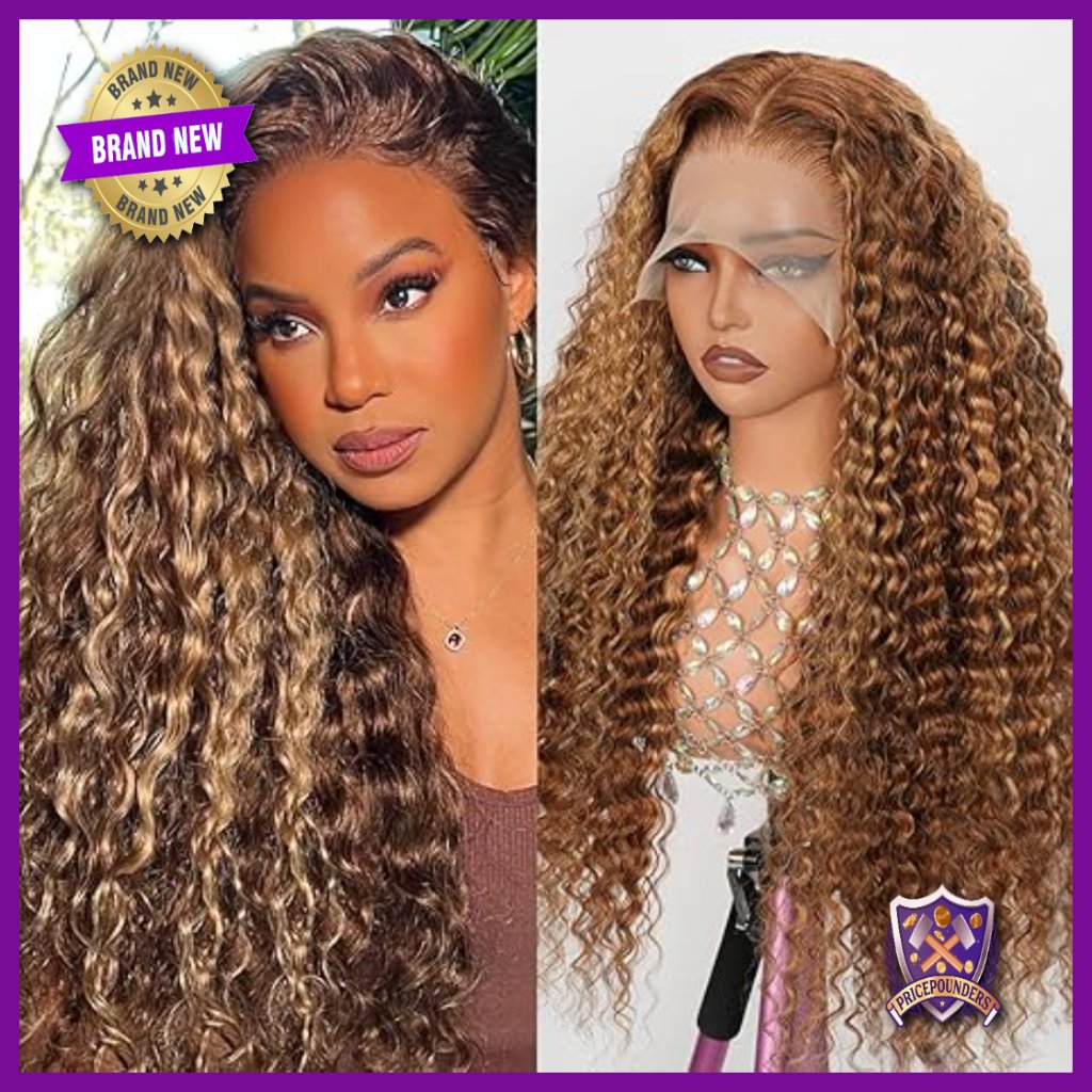 24 Inch Full Lace Frontal Wig Human Hair 13x6 Hd Glueless Deep Wave